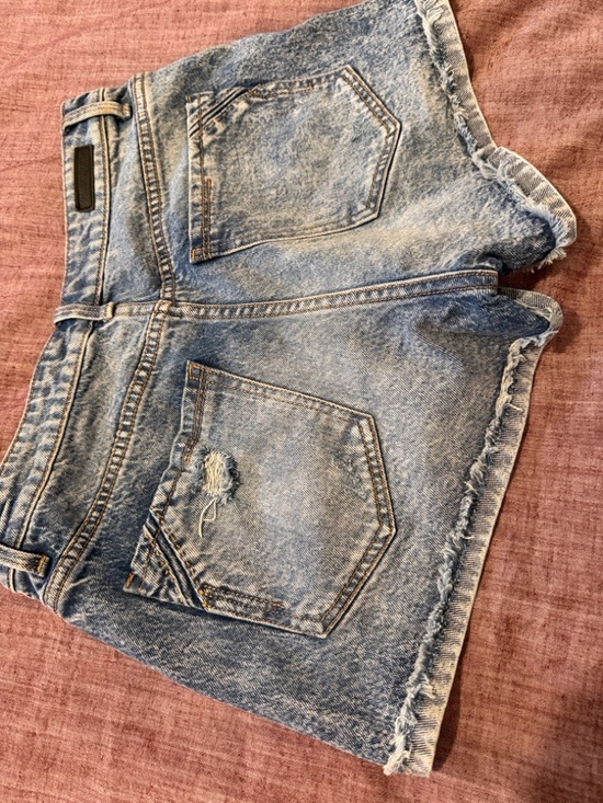 Burberry Light Blue Distressed Denim Shorts - Picture 2 of 4